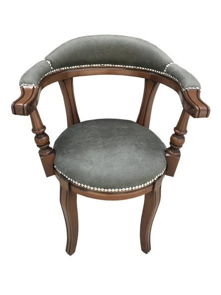 Sandalye 18010 klasik model Kayın RETRO ASLAN Ayak kalite şönil kumaş El yapım - Resim 2