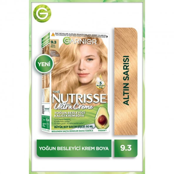 Garnıer Nutrısse Ultra Creme Saç Boyası 9.3 Altın Sarısı
