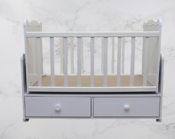 Beşik 17894 Bebek Sallanır Ahşap Sağlığa zara içermez 1sınf Suntalem El yapım - 2