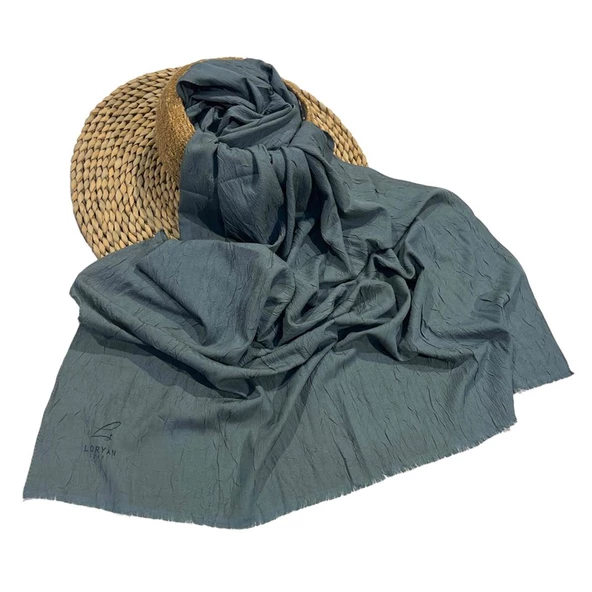 Loryan Scarf Viva Crush Pamuklu Şal 00380  GRİ ürün görseli