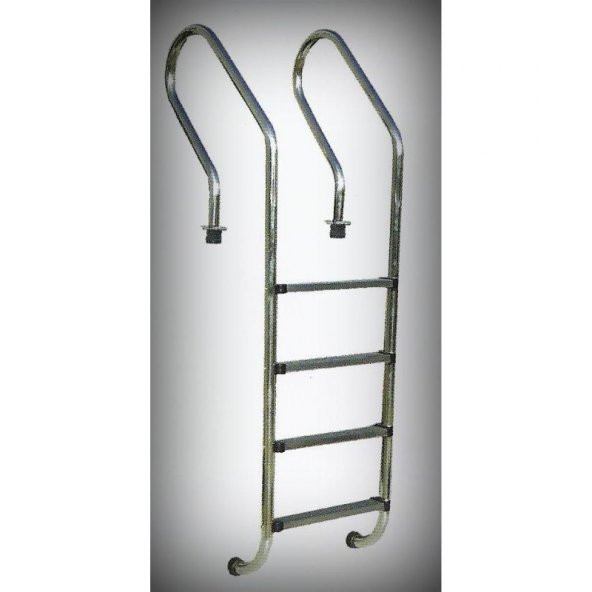 Havuz 17846 Merdiveni 316 Kalite Paslanmaz Çelik CNC kesimli 3 Basamaklı El Yapım - 2