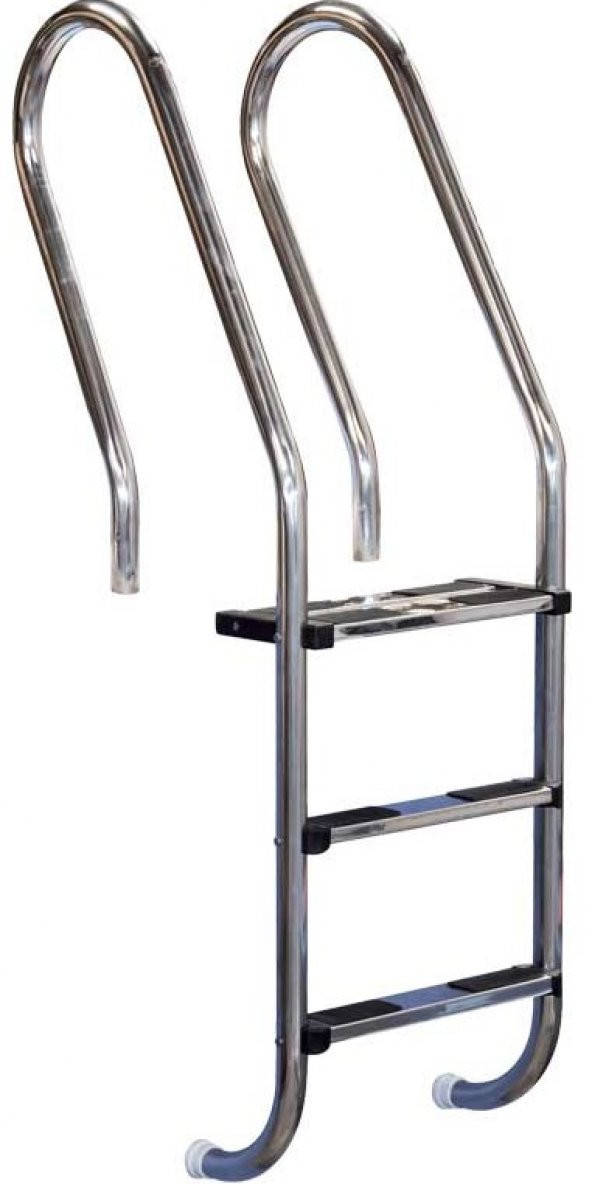 Havuz 17846 Merdiveni 316 Kalite Paslanmaz Çelik CNC kesimli 3 Basamaklı El Yapım - 3