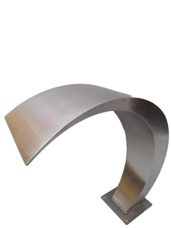 Havuz 17833 şelale Kobra Model 500-600 mm 316 kalite Paslanmaz çelik El Yapım - 3