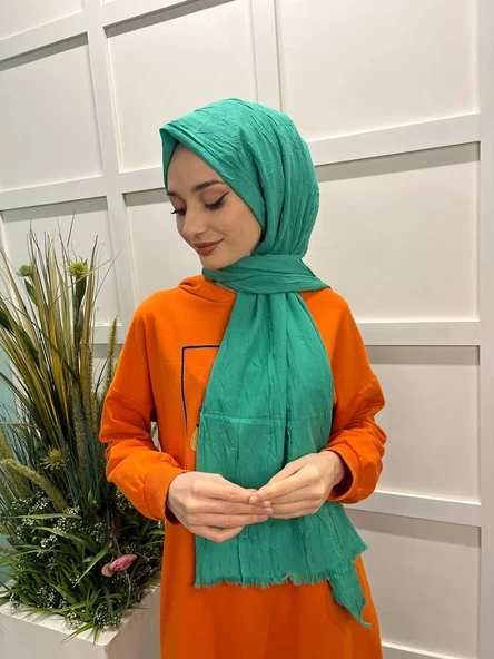 Loryan Scarf Viva Crush Pamuklu Şal 00380  NEW BENETTON - Resim 2