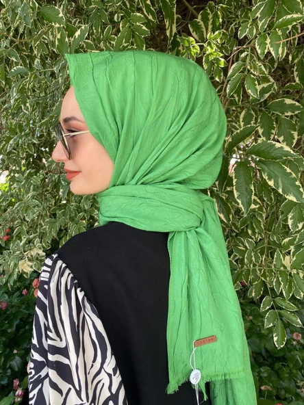 Loryan Scarf Viva Crush Pamuklu Şal 00380  NEON - Resim 3