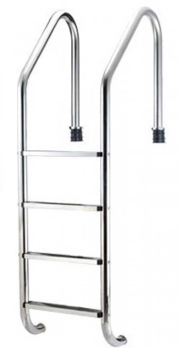 Havuz 17805 Merdiveni 316 Kalite Model Paslanmaz Çelik CNC kesimli 4 lü El Yapım - 2