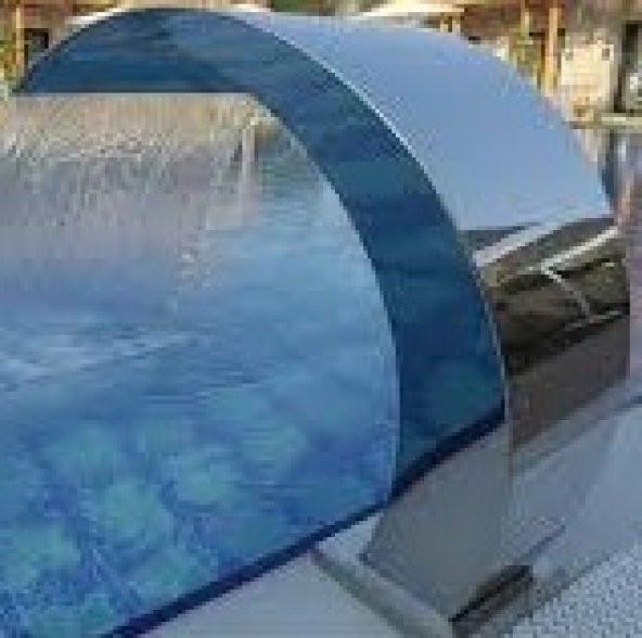 Havuz şelale Kobra Model 400-1000 mm 304 kalite 1,2 mm Paslanmaz çelik El Yapım - 3