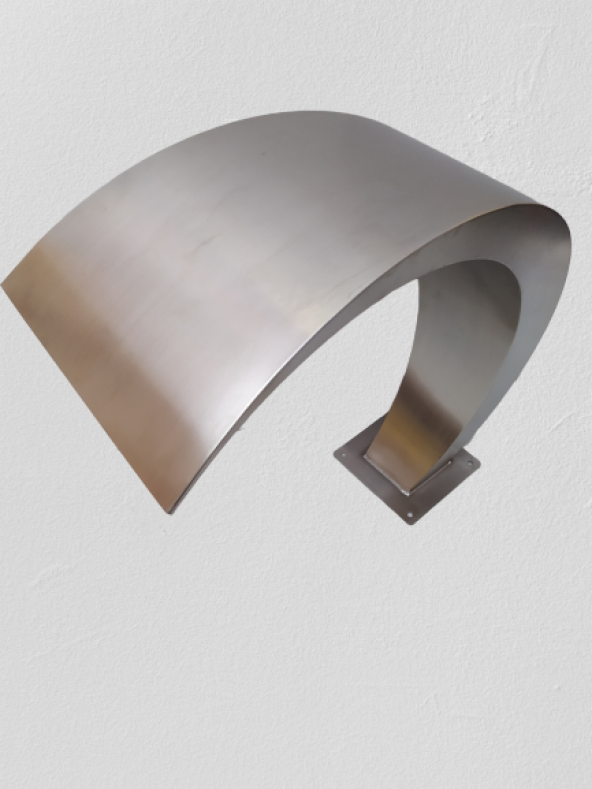 Havuz şelale Kobra Model 400-1000 mm 304 kalite 1,2 mm Paslanmaz çelik El Yapım - 6