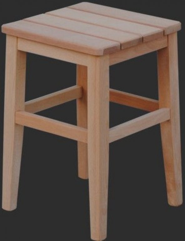 Tabure 17768 Izgara Model Kayın Torna ayak HAM ürün Kutuda sevk El Yapım - 2