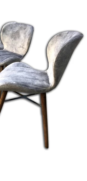 Sandalye 13759 LİLİ Model Kayın RETRO Parlak Ceviz Papel Sırt Dökme sünger Ort - 3