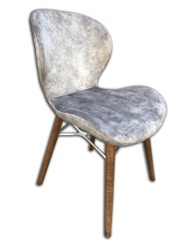 Sandalye ST LİLİ Model Kayın RETRO Parlak Ceviz Papel Sırt Dökme sünger Ortopedik