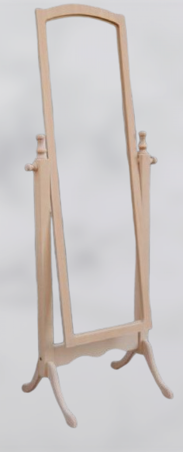 Ayna Boy 17728 Dikdörtgen Ahşap Kayın MDF Ayna Çerçeve HAM El yapım - 3