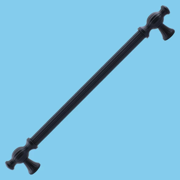 Kesir Mobilya Mutfak Dolabı Çekmece Dolap Kapak Kulpu Kulbu Siyah (224 MM-22.4 CM) Metal Kulpları - Resim 6