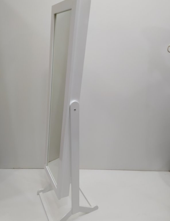 Ayna ST 17711 Takı Dolabı Boy Ahşap Kayın-MDF gövde Parlak BEYAZ Natüre Klasik El Yapım - 6