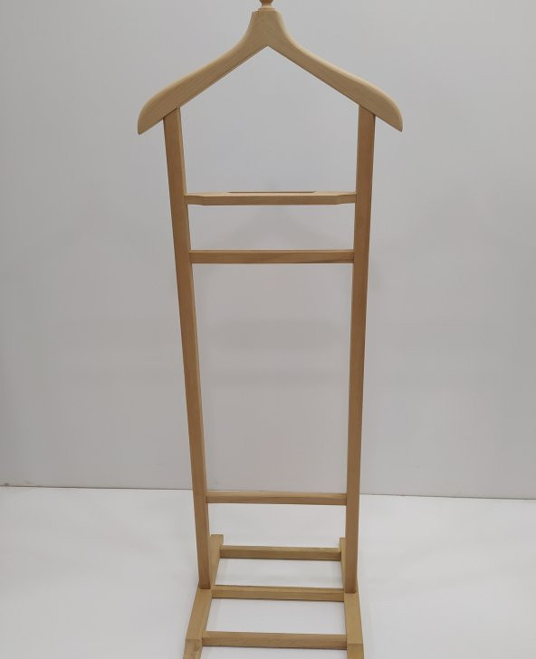 Dilsiz Uşak 17709 Tek Tepeli Model HAM Askılık Kayın Ağaç Demonte El Yapım - 2