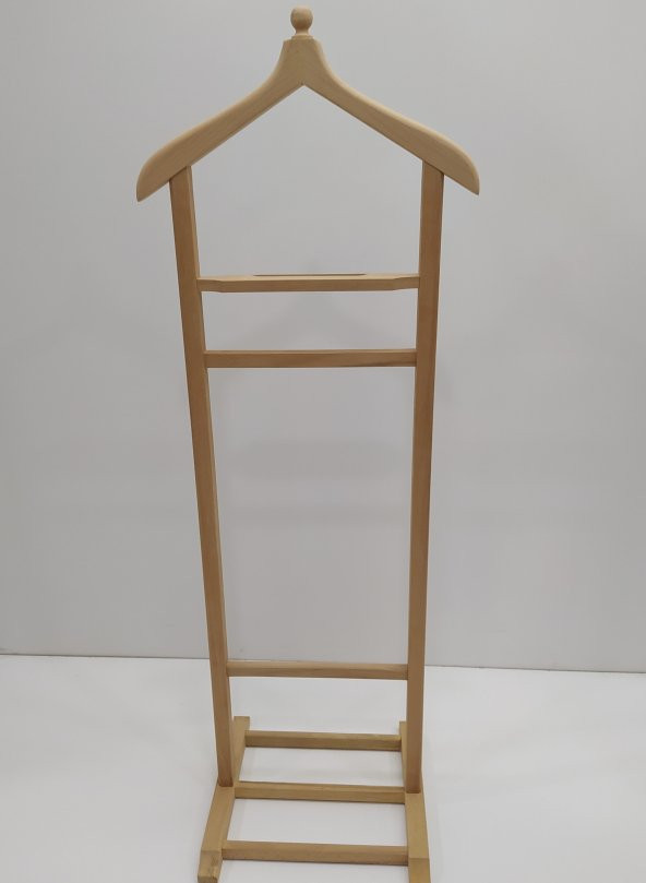 Dilsiz Uşak 17709 Tek Tepeli Model HAM Askılık Kayın Ağaç Demonte El Yapım - 3