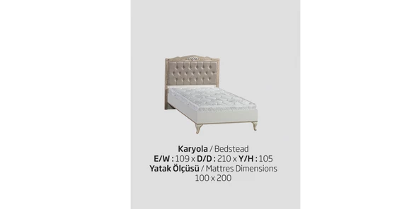 Karyola 13155 Urlu COUNTRY Model Hard suntalem Kalite Yüksek ayak İtinalı paket kargo