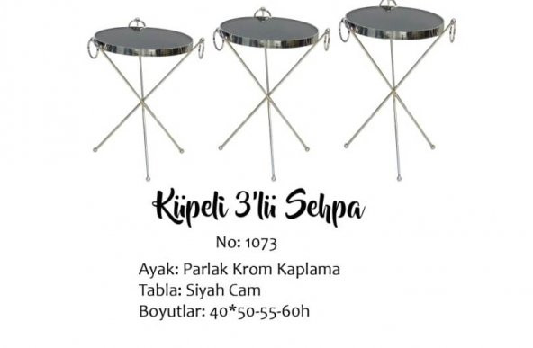 Brc 17523 Zigon Küpe Metal Gümüş Krom renk ayak Kırılmaz temper siyah cam tabla - 4