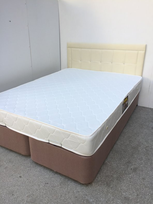 Baza Başlık Yatak 17509 Full Ort Yatak Metal Çelik Baza 150*200 El Yapım