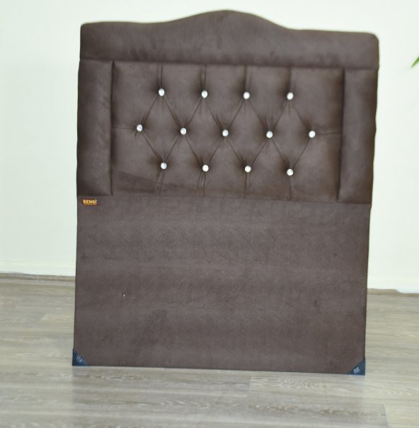 Başlık  90 Lık 17506 Tay Tüy Kahve Kumaş Dolgun Kapitone Model El Yapım - 3