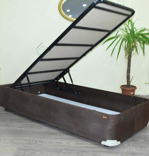 Baza 17503 Tay Tüy Kahverengi Silin Kumaş Model Çelik Fırın Boya 90*190 El Yapım - 2