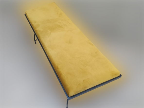 Sandalye ST BENC PENYEZ Klasik Model Metal Siyah fırın Siyah Boya Balkon-Bahçe - 2