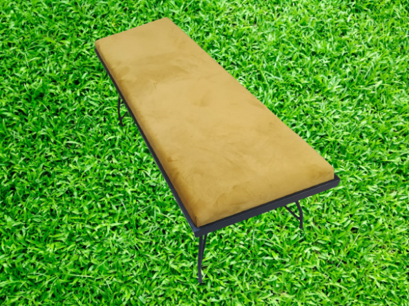 Sandalye ST BENC PENYEZ Klasik Model Metal Siyah fırın Siyah Boya Balkon-Bahçe - 6