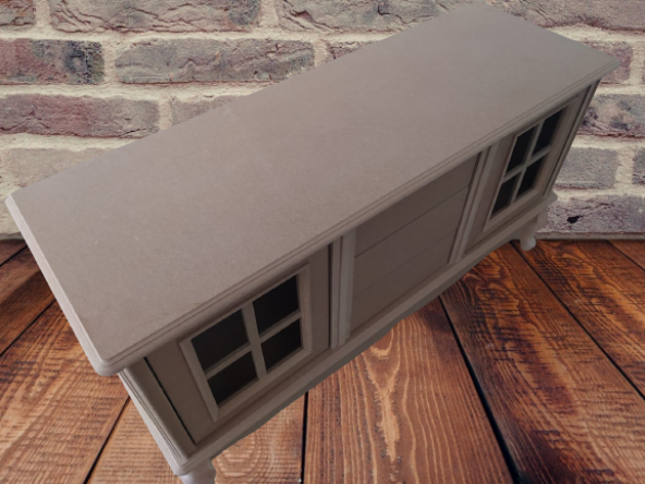 Tv Sehpa ST 17454 Pencere WİNDOVS Klasik Model Kayın Aslan Ayak HAM Renk El yapım - Resim 4