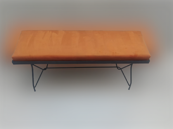 Sandalye STBENC PENYEZ Klasik Metal Siyah fırın Siyah Boya Balkon-Bahçe El yapım - 3