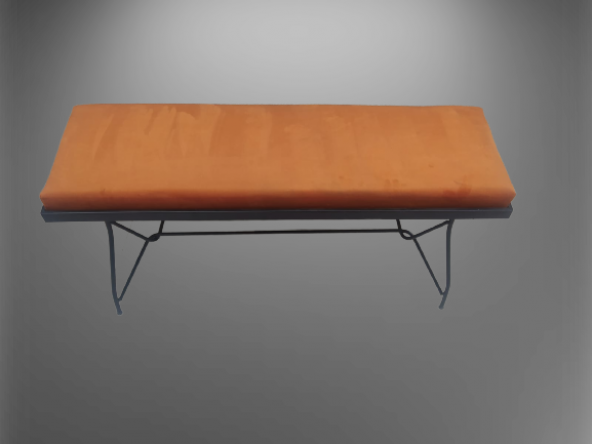 Sandalye STBENC PENYEZ Klasik Metal Siyah fırın Siyah Boya Balkon-Bahçe El yapım - 4