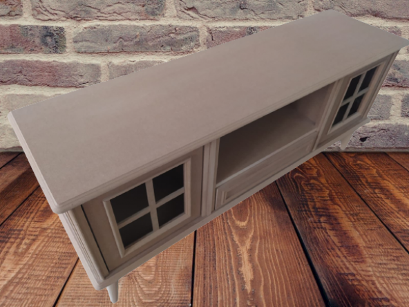 Tv Sehpa ST 17422 Windovs Nakış Klasik Model Kayın Torna RETRO Ayak HAM El Yapım - Resim 3