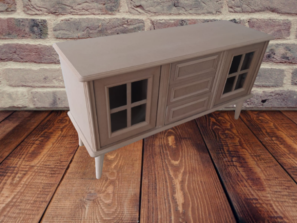 Tv Sehpa ST 17424  Windovs Nakış Klasik Model Ahşap Kayın RETRO Ayak HAM Elyapım - 6