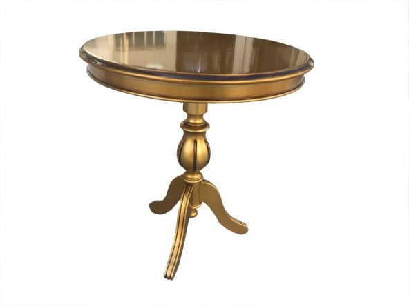Fiskos 17379 Baba ayak Model Parlak Kayın Arslan ayak MDF Parlak Gold El Yapım - 3