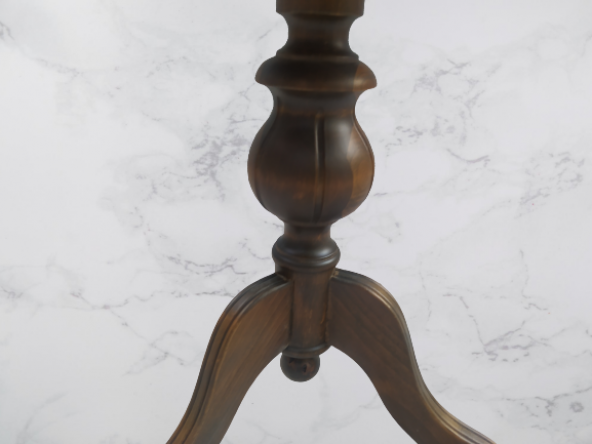 Fiskos 17385 Baba ayak Model Parlak Kayın Arslan ayak MDF tabla Ceviz El Yapım - Resim 8