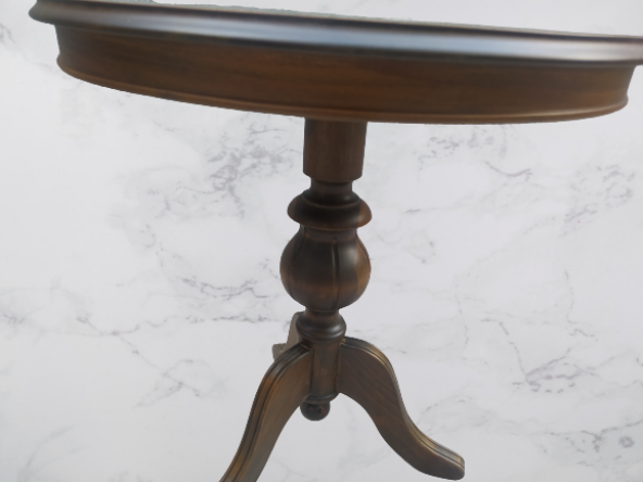 Fiskos 17385 Baba ayak Model Parlak Kayın Arslan ayak MDF tabla Ceviz El Yapım - Resim 4