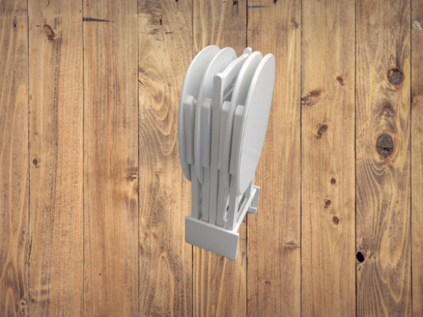 Zigon Sehpa 17388 Oval ÇANTA ahşap MDF Model Torna  Parlak Beyaz Lake Boya El Yapım