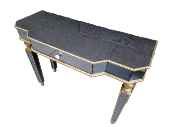 Dresuar 17338 HAYAL Çekm Geniş tabla Gold Cam Ayna Kaplama ayak nakış ayna Elyapı - 4