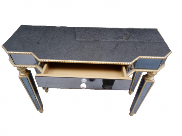 Dresuar 14338 HAYAL Çekm Geniş tabla Gold Cam Ayna Kaplama ayak nakış ayna Elyapı - 5