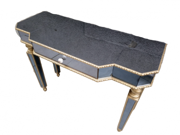 Dresuar 17338 HAYAL Çekm Geniş tabla Gold Cam Ayna Kaplama ayak nakış ayna Elyapı - 7