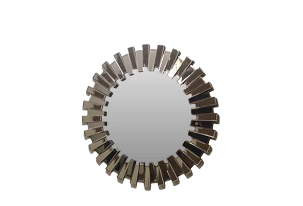 AYNA ST 17348 GÜNEŞ Yuvarlık RODAJLI Füme ayna İtinalı paket kargo 90 El Yapım - 3