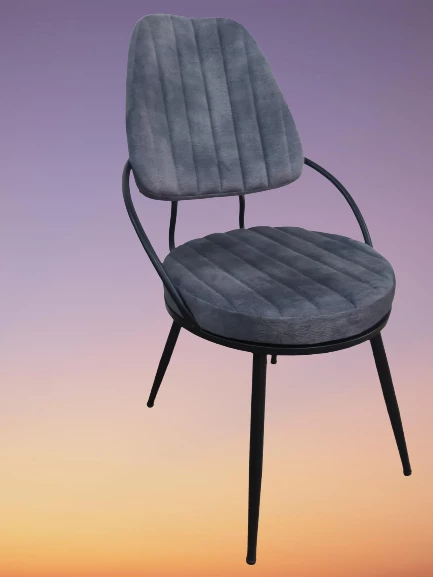 Sandalye 17312 SÜMBÜL Model Metal nikelaj Ortopedik oturum Örgü kumaş El Yapım - 5