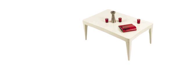 Orta sehpa OSM 11808 KELEBEK MODEL Parlak Krem Kayın İnce RETRO ayak El Yapım - Resim 2