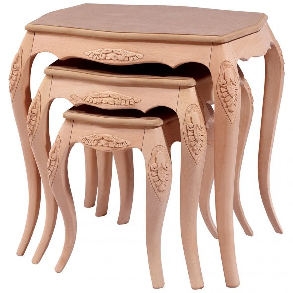 Zigon ILGZ 16810 Klasik Ahtapot Model Kayın OYMA Aslan ayak HAM Kutu sevk El Yapı - Resim 2