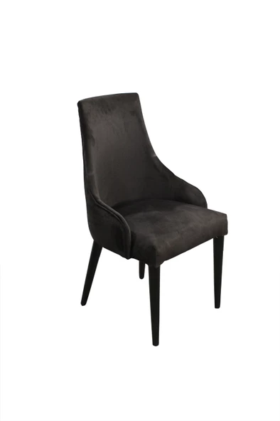 Sandalye 12595 Mizan Kayın RETRO Ayak Antrasit Natüre Papel Kapiton Babyfac Kumaş - Resim 2