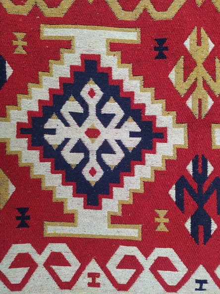 Kilim Antik 14583 Otantik Desen Model 80'*125 cm 1m² Natüre boya El yapım - 2