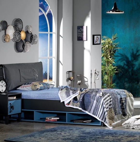 Karyola Yavrulu 13973 Urlu mix turkuaz İNOVASYON model Kutuda sevk El Yapım