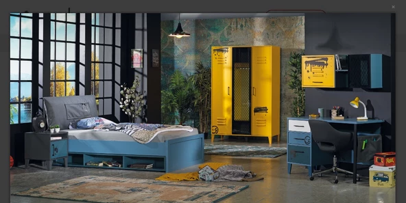 Takım Urlu 14501 MİX SARI İnovasyon Model Antrasit GRİ MAVİ Renk Kombin Kutu Sevk - 2