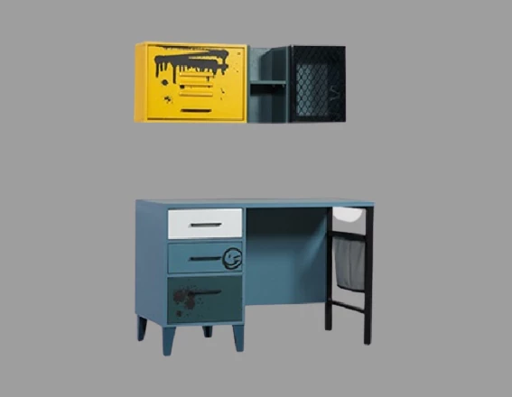 Çalışma masa 14498 Urlu MİX SARI İnovasyon Model 1Kalite Suntalem Demont ürün El Yapım - 3