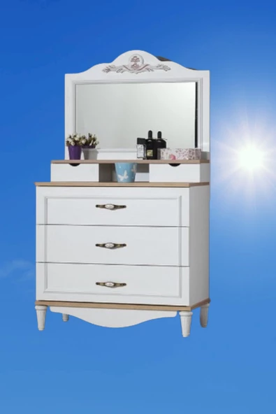 Şifonyer 14420 Urlu COUNTRY İnovasyon Model Beyaz Hard suntalem Kalite Yüksek ayak - 7