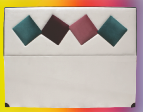 Başlık ALC ELİT Model150cm Baby Face Kumaş Modern Kapitone KREM YEŞİL Renk El Yapım - 4